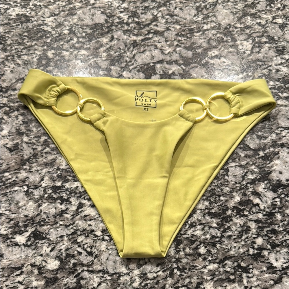 Oh Polly Bikini Bottom with Gold Rings